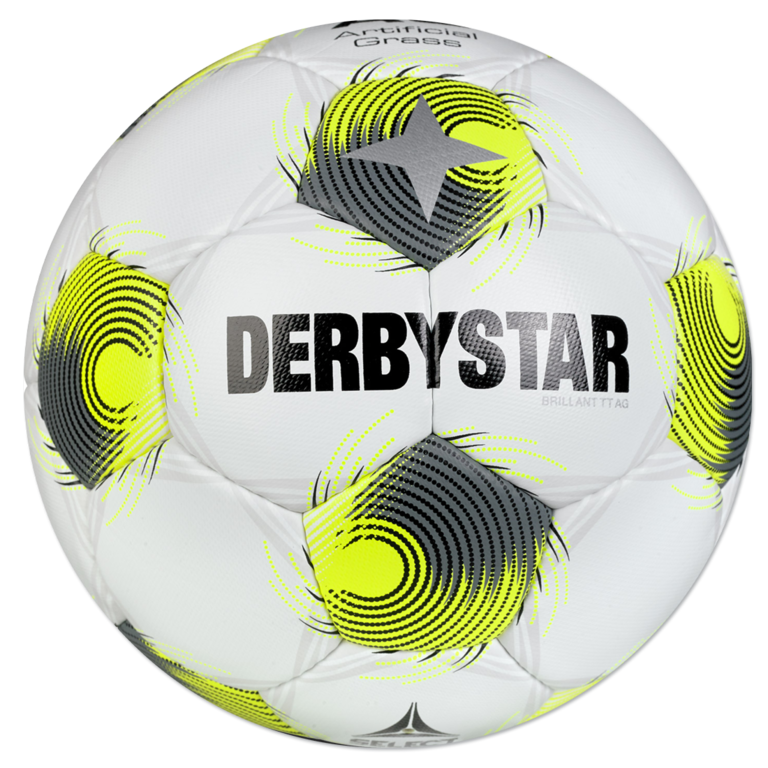 Derbystar Voetbal Brillant TT AG Wit geel grijs V25 1725